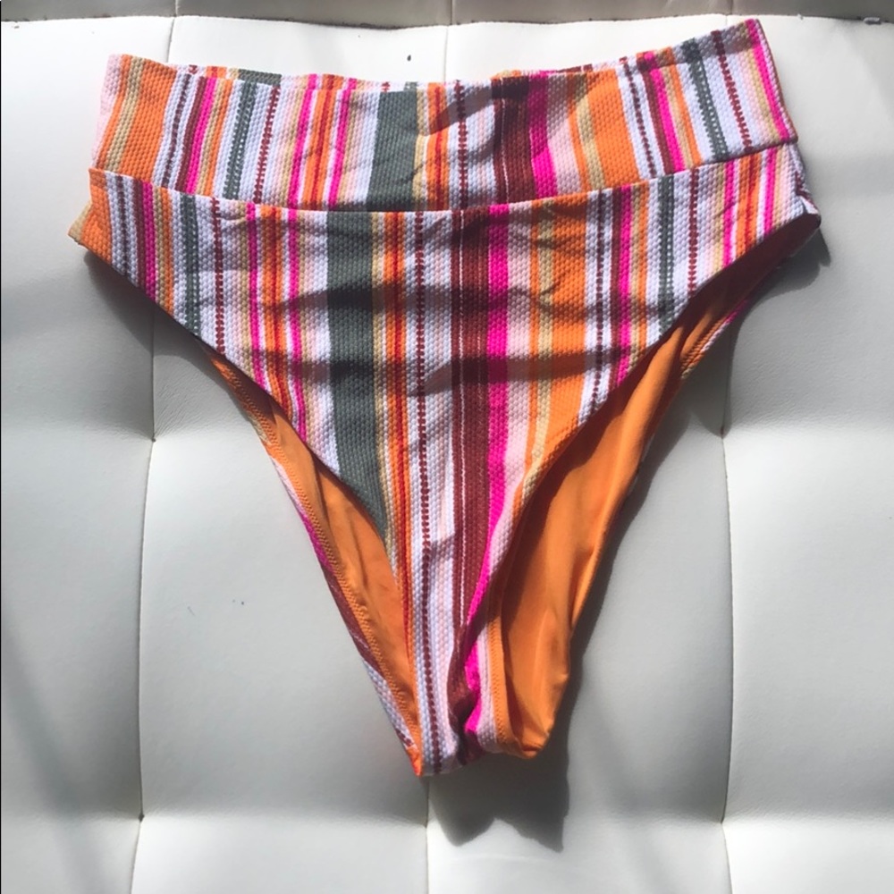 Aerie high cut cheeky swim bottoms